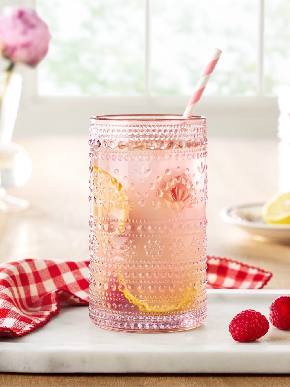 Pioneer Woman Channing Glass 18 oz Set of 4